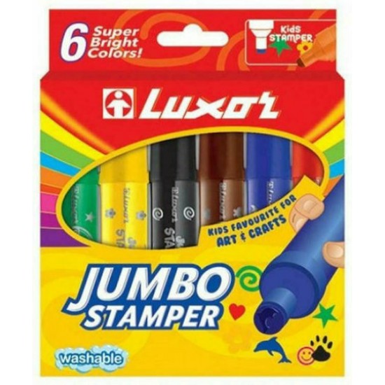 Μαρκαδόροι luxor Stamper 6 τεμ